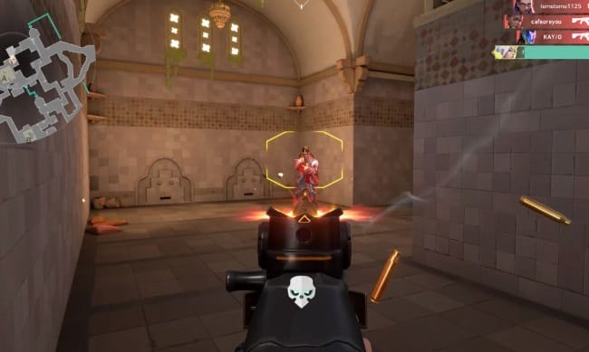 VALORANTのアレスで銃撃戦